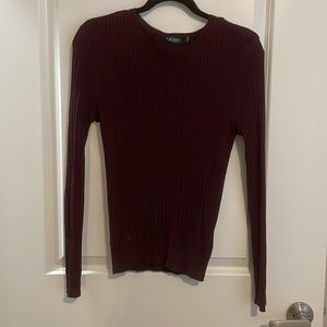 Lauren by Ralph Lauren Wine Sweater
